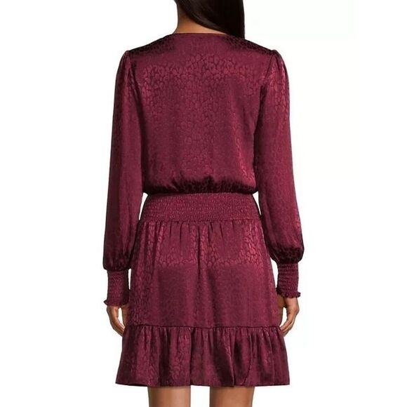 Michael Kors Red Ruffled Smocked Sundress - Picture 3 of 7